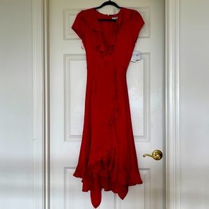 Womens J. Taylor cocktail dress in red color. Brand New with tags
